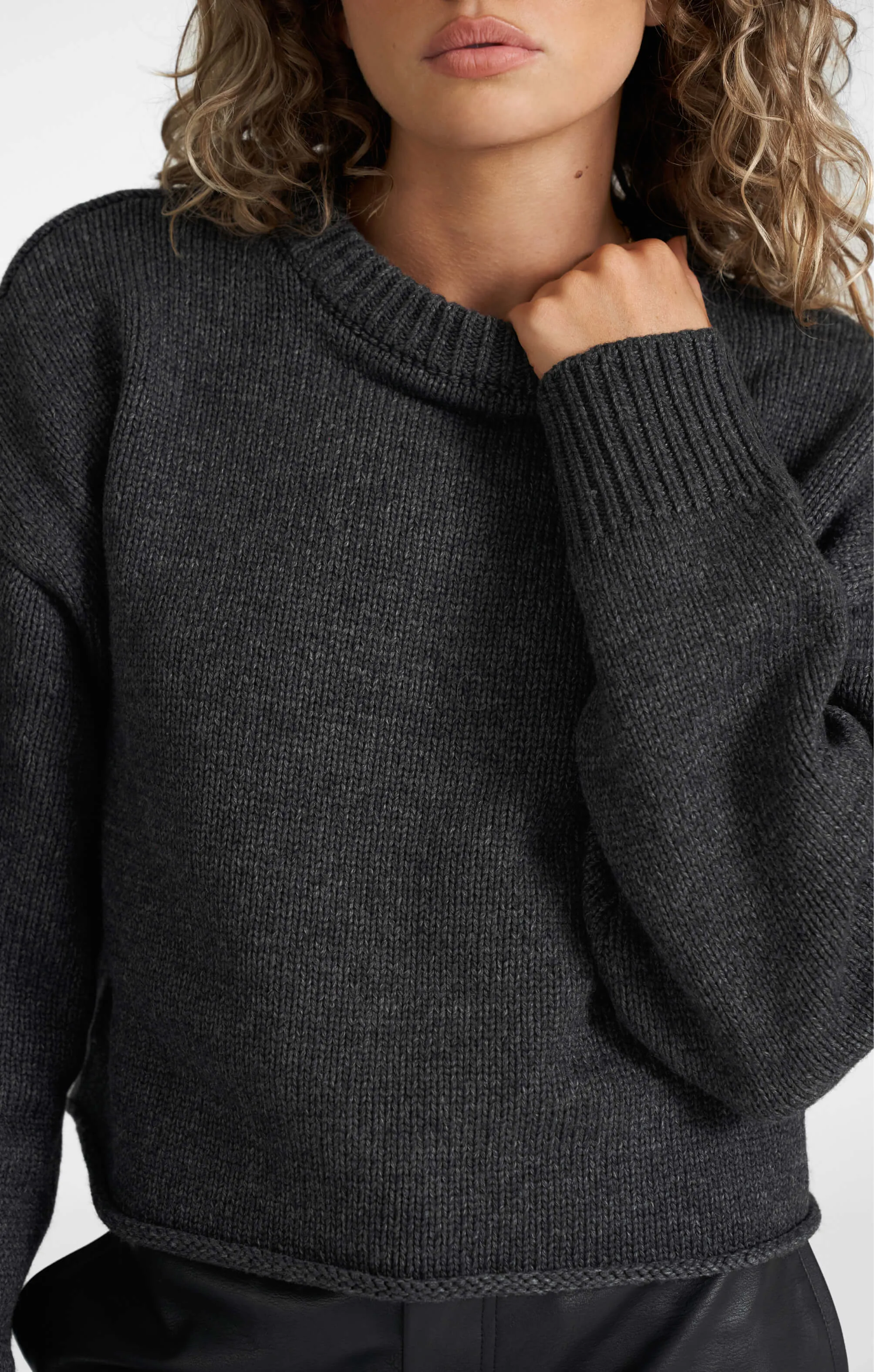 THE HEAVY KNIT - CHARCOAL