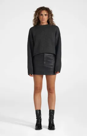 THE HEAVY KNIT - CHARCOAL