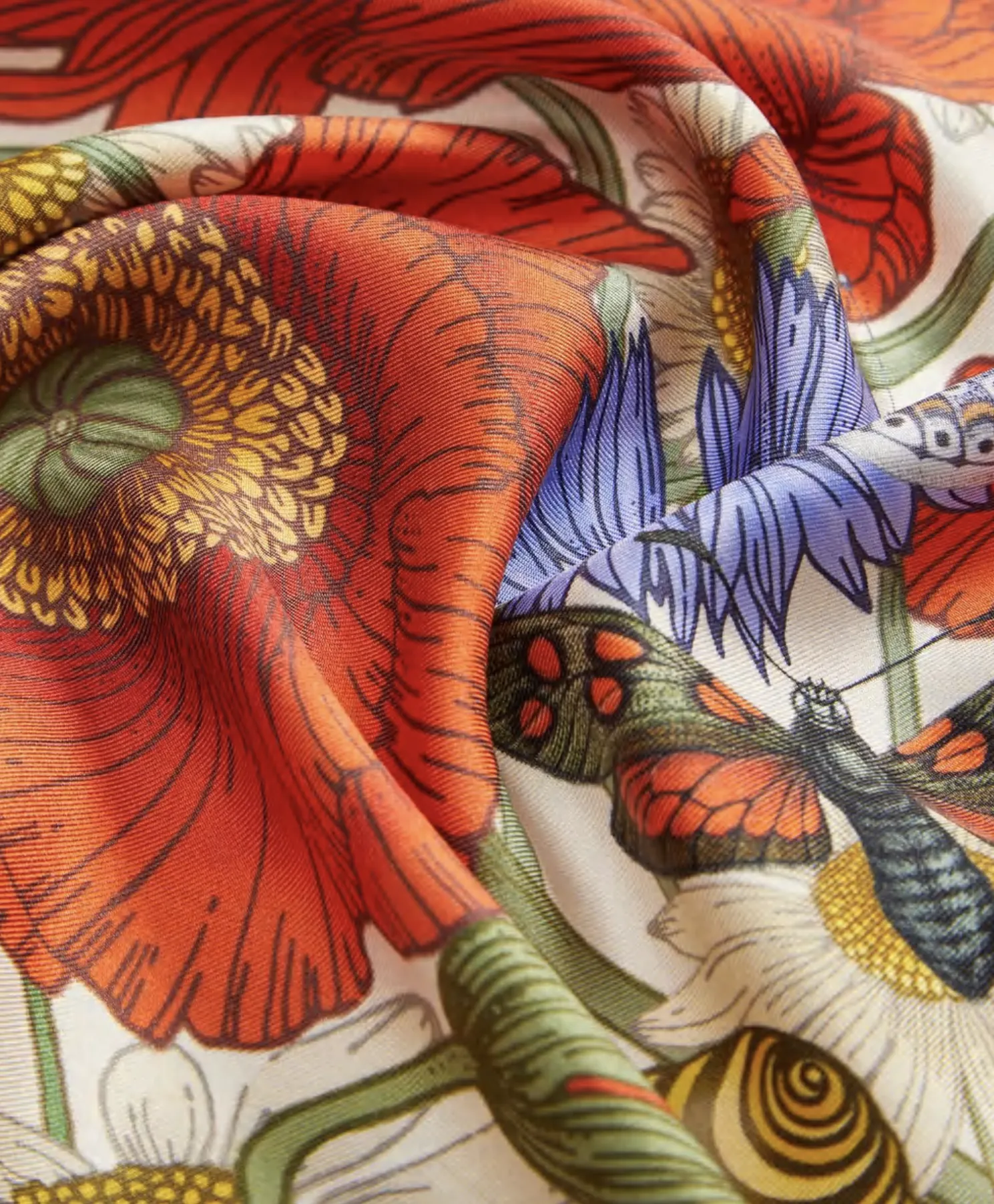 The Meadow Silk Scarf | 65x65cm