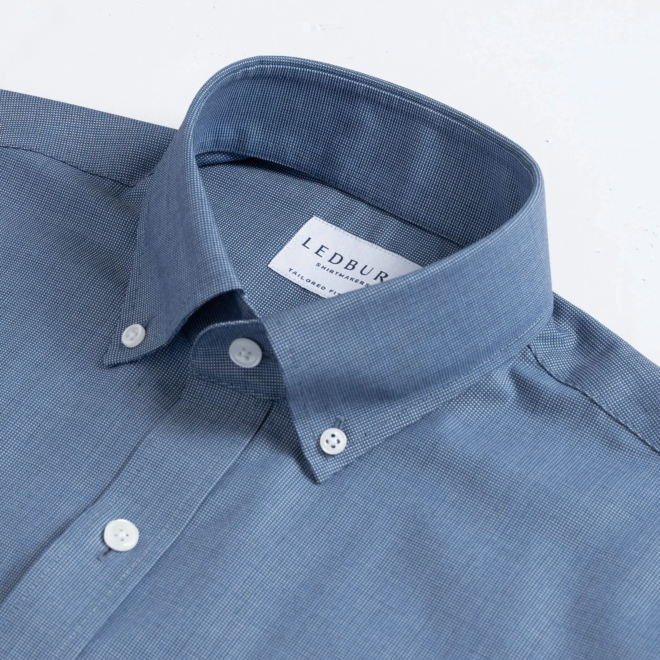 The Navy Evans Wrinkle Resistant Oxford Dress Shirt