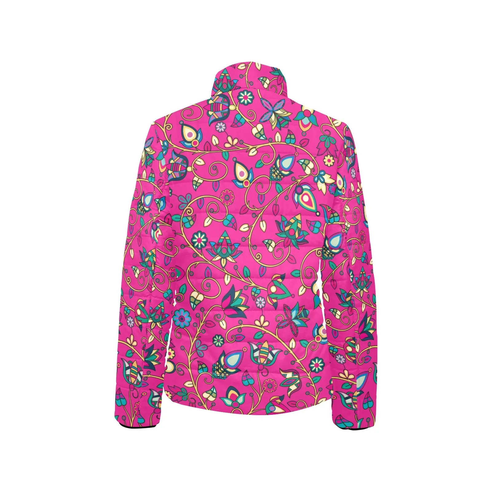 Thorny Path Pink Women's Padded Jacket