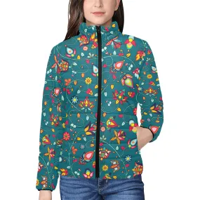 Thorny Path Teal Women's Padded Jacket