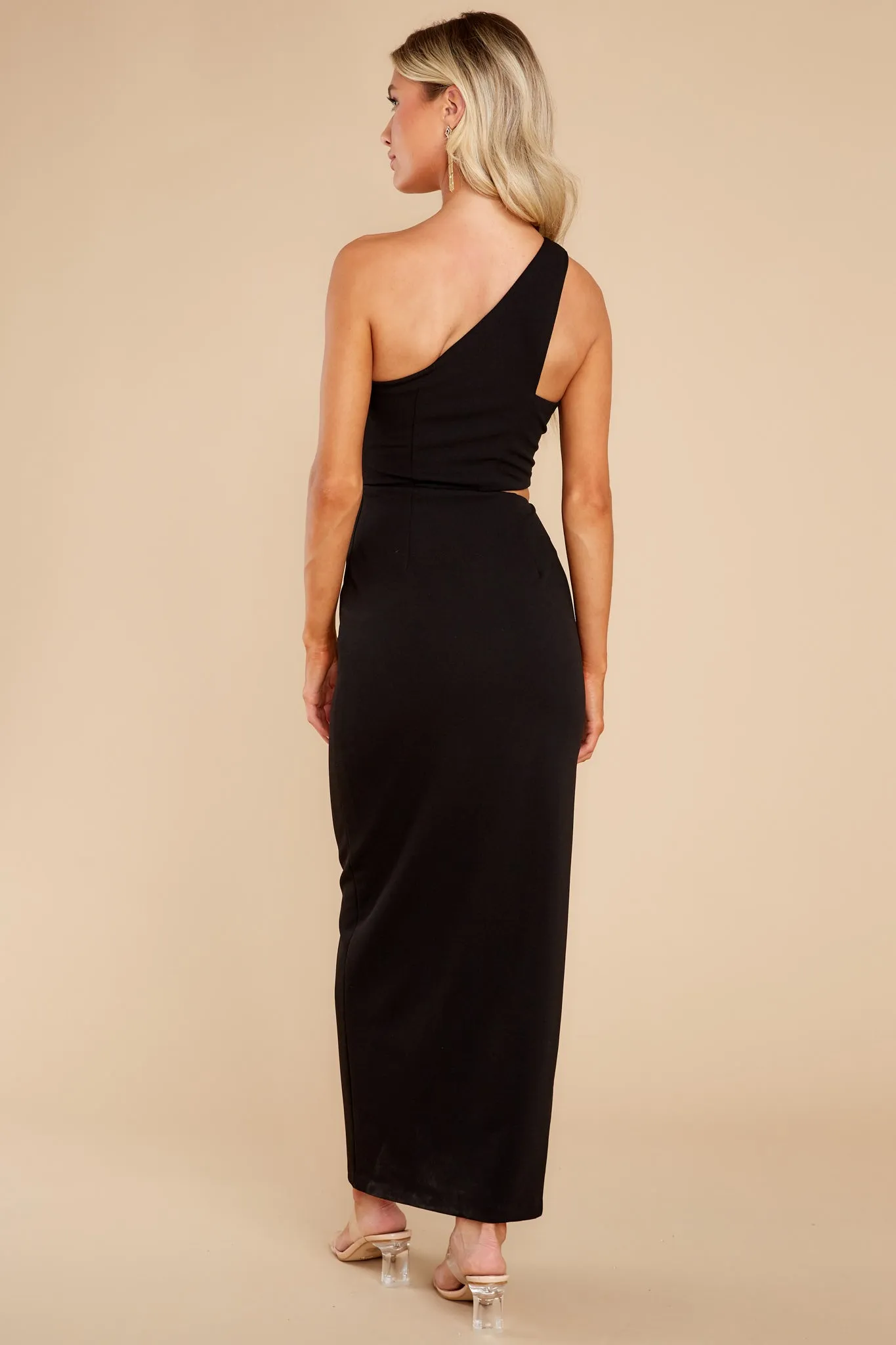 Top Of Her Class Black Maxi Dress