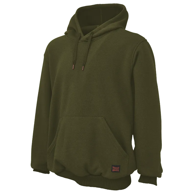 Tough Duck Fleece Pullover Hoodie with Adjustable Drawcord - WJ22