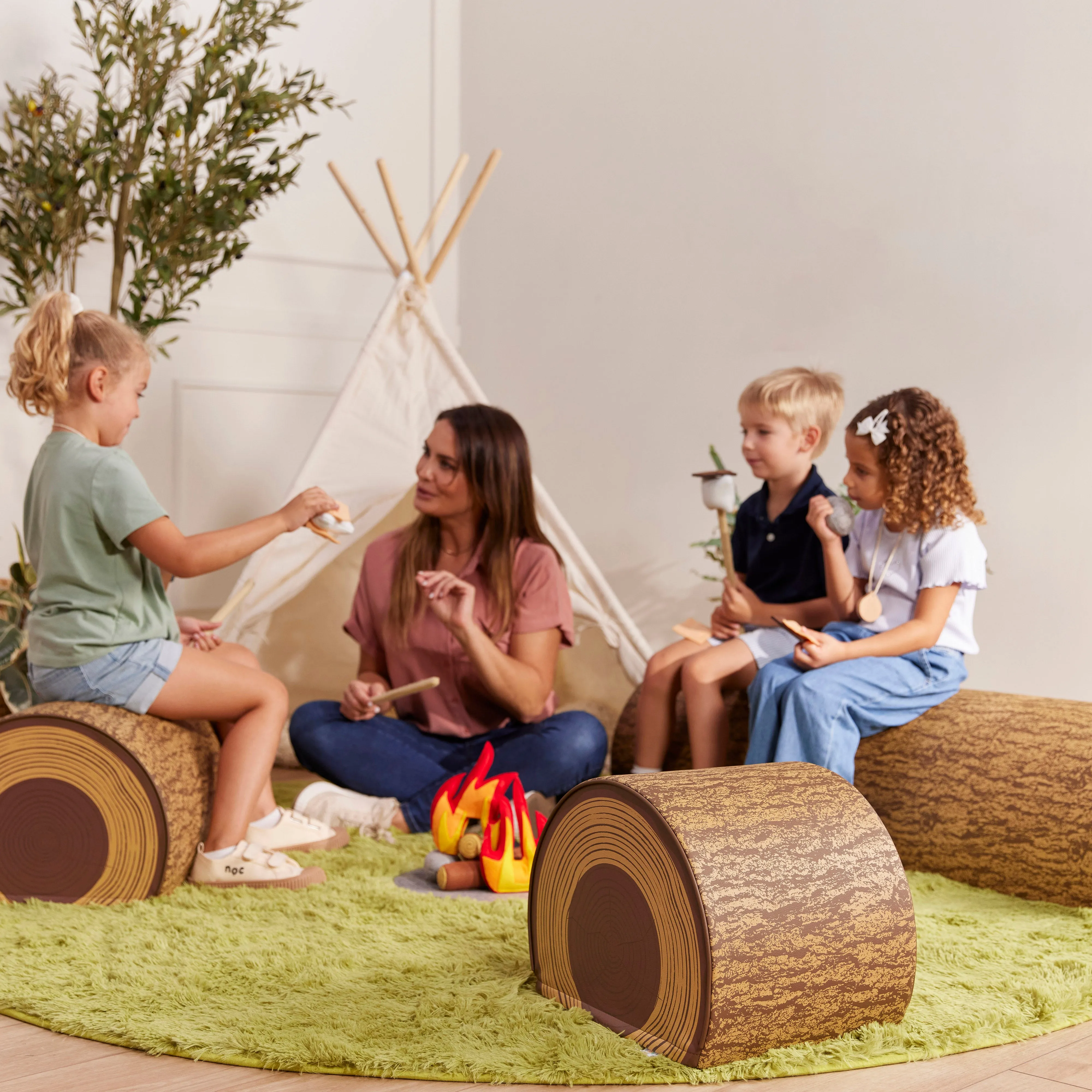 Tree Log Seat, 12in