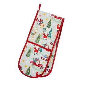 Ulster Weavers Recycled Double Oven Glove - Tis the Season (Green)