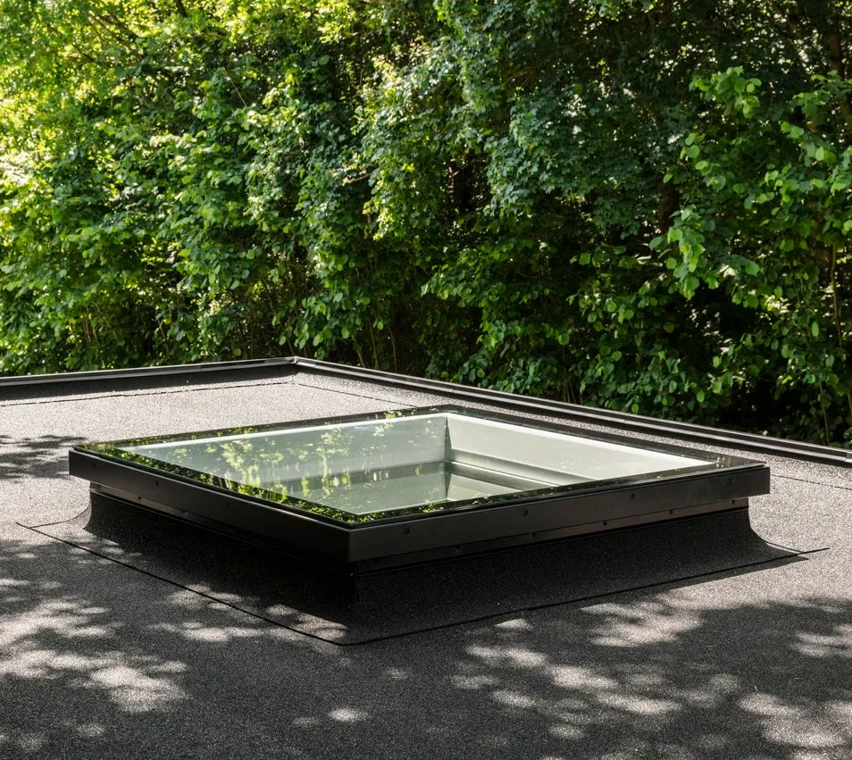 VELUX CFU 200060 S00M Fixed Flat Glass Rooflight Package 200 x 60 cm (Including CFU Double Glazed Base & ISU Flat Glass Top Cover)