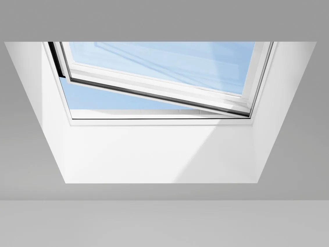 VELUX CVU 090090 1093 INTEGRA® Electric Curved Glass Rooflight Package 90 x 90 cm (Including CVU Triple Glazed Base & ISU Curved Glass Top Cover)