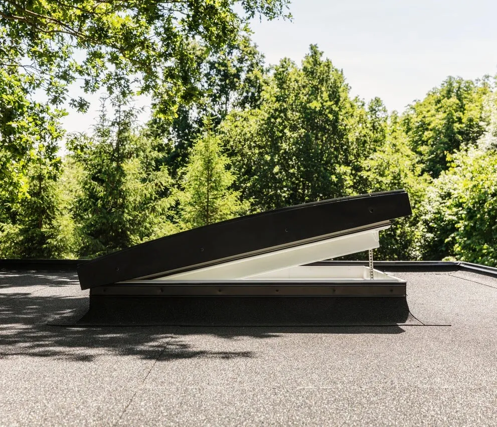 VELUX CVU 090090 1093 INTEGRA® Electric Curved Glass Rooflight Package 90 x 90 cm (Including CVU Triple Glazed Base & ISU Curved Glass Top Cover)