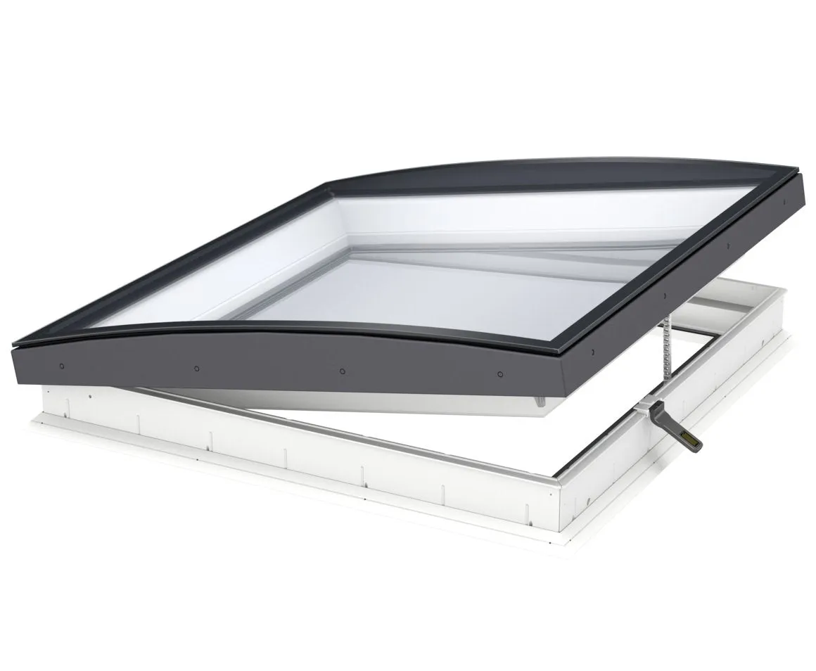 VELUX CVU 150150 1093 INTEGRA® SOLAR Curved Glass Rooflight Package 150 x 150 cm (Including CVU Double Glazed Base & ISU Curved Glass Top Cover)