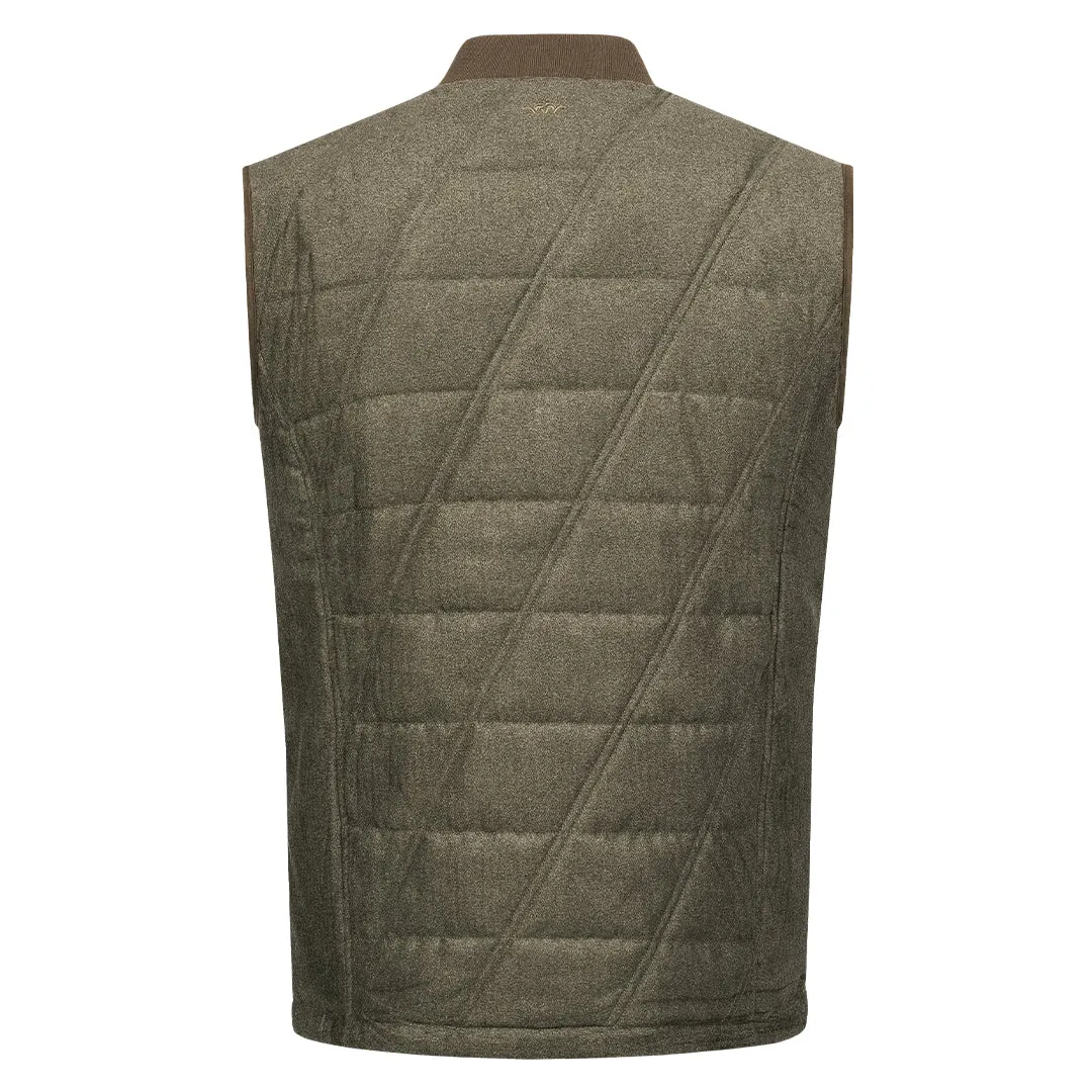 Victor Vintage Waistcoat - Olive Melange/Black by Blaser