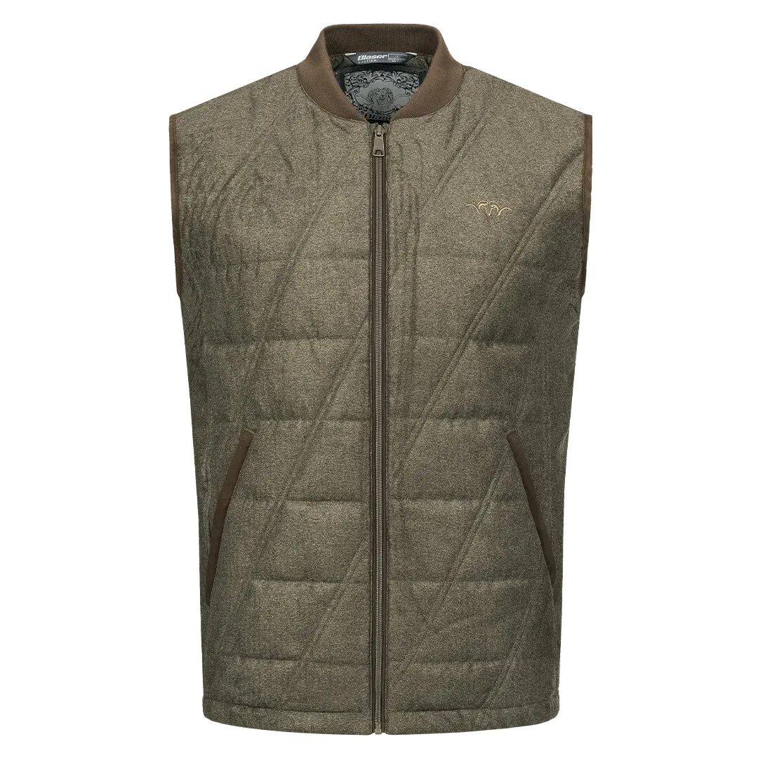 Victor Vintage Waistcoat - Olive Melange/Black by Blaser