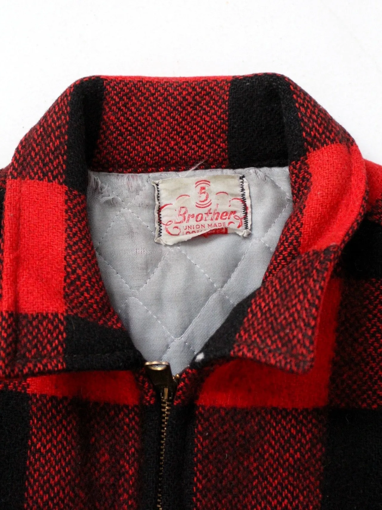 vintage 1950's plaid jacket