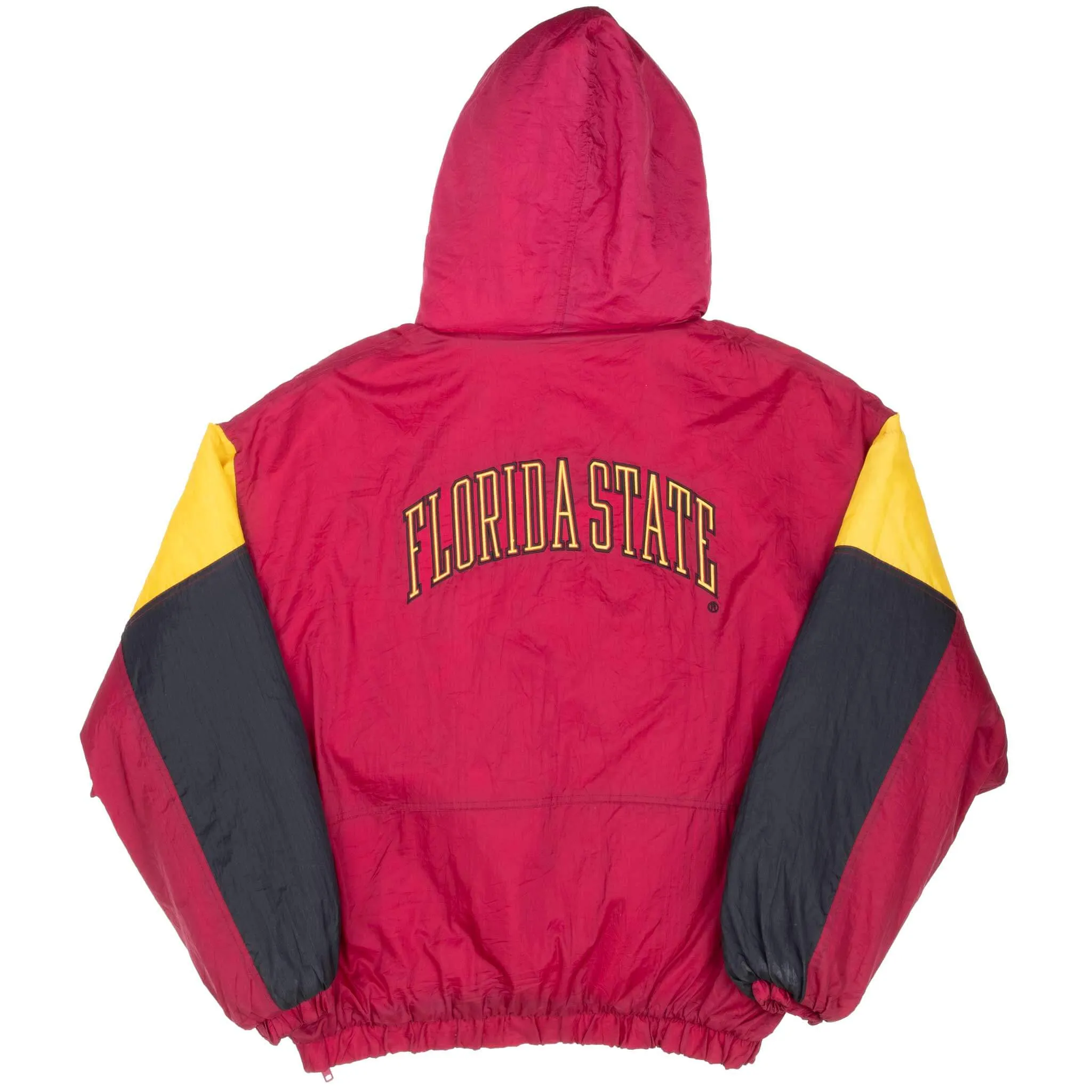 VINTAGE NCAA FLORIDA STATE SEMINOLES HEAVY PULLOVER JACKET XL 1990S