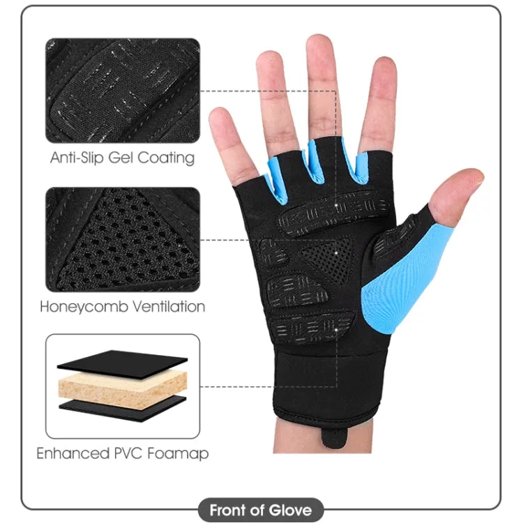 WEST BIKING YP0211217 Cycling Breathable Silicone Palm Gloves Fitness Training Wrist Guard Sports Gloves, Size: XL(Dark Gray)