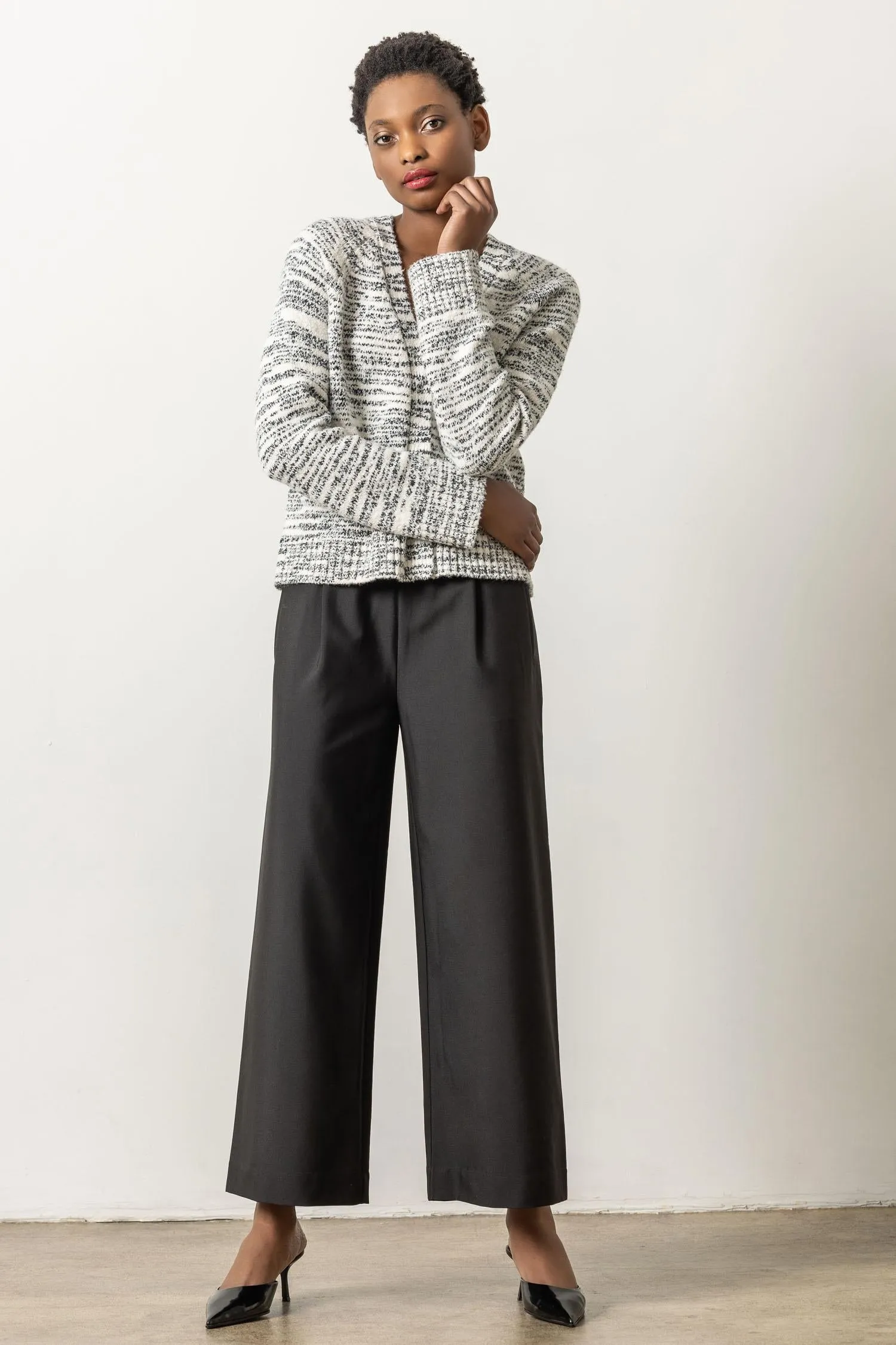 Wide Leg Pull On Pant