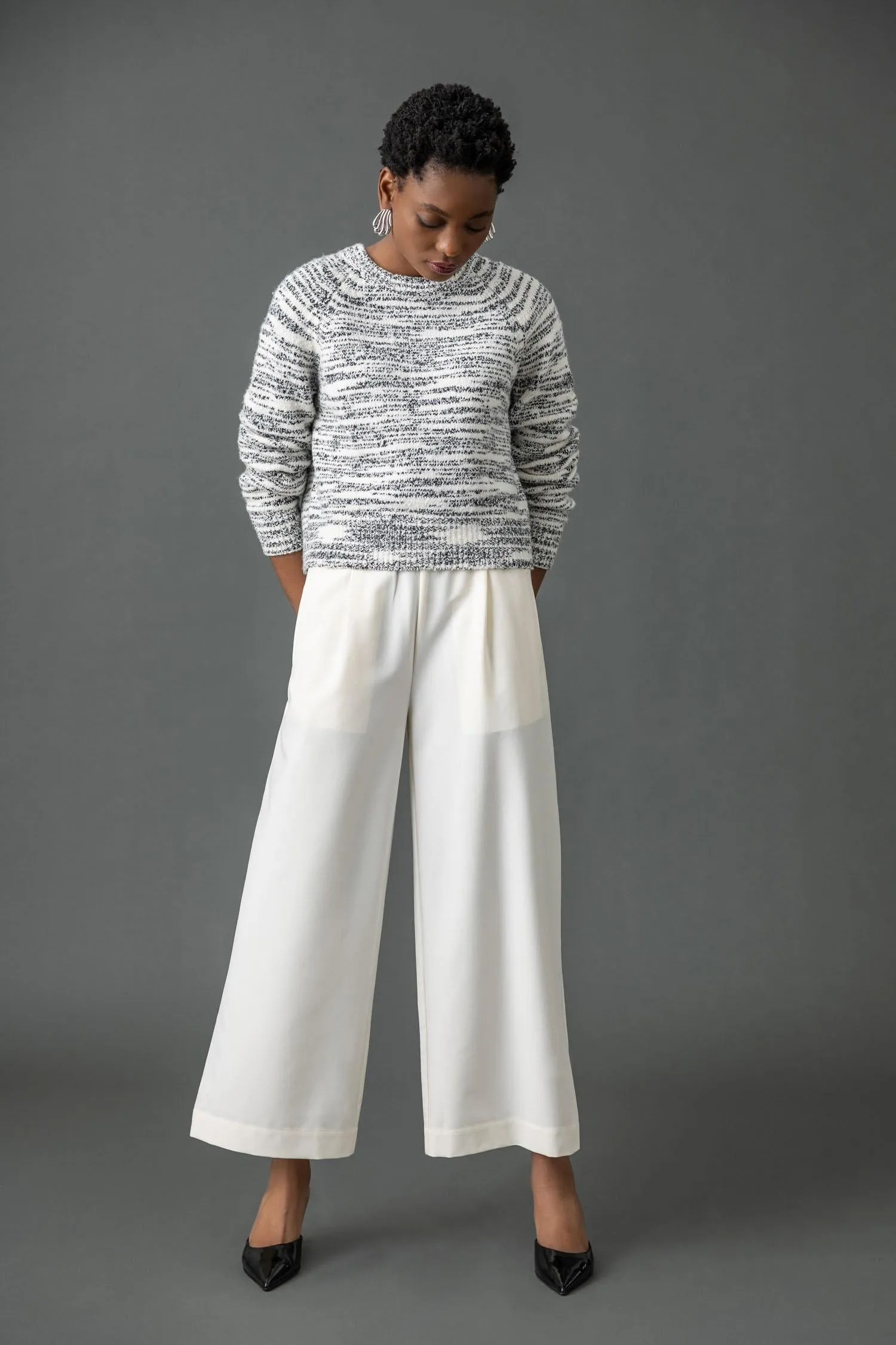 Wide Leg Pull On Pant