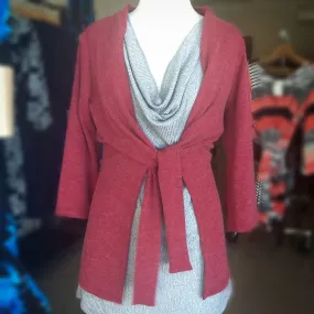 Winter Red Tied Top