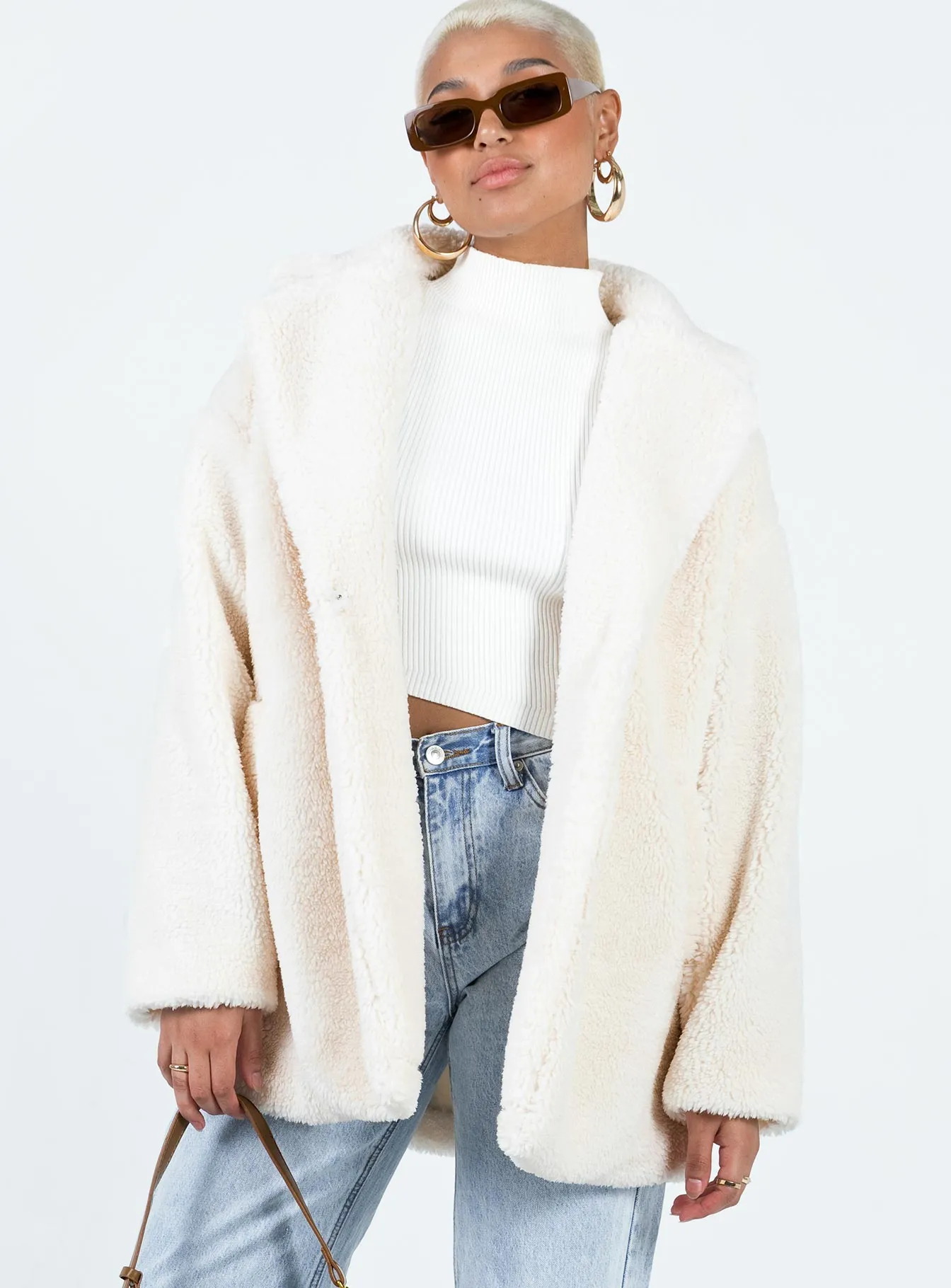 Wirilda Shearling Coat Cream