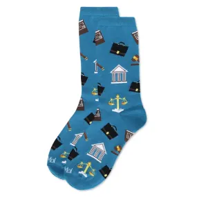 Women's Bamboo Crew Socks - Law N Order