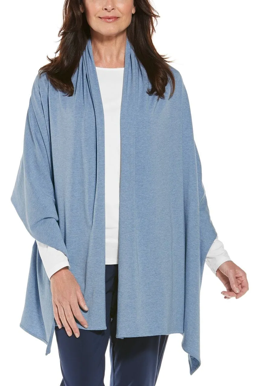 Women's Sanibel Everyday Beach Shawl  |  Light Blue Heather