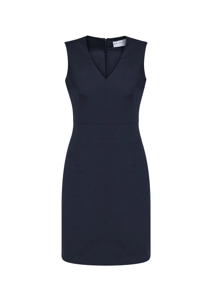 Womens Sleeveless V Neck Dress