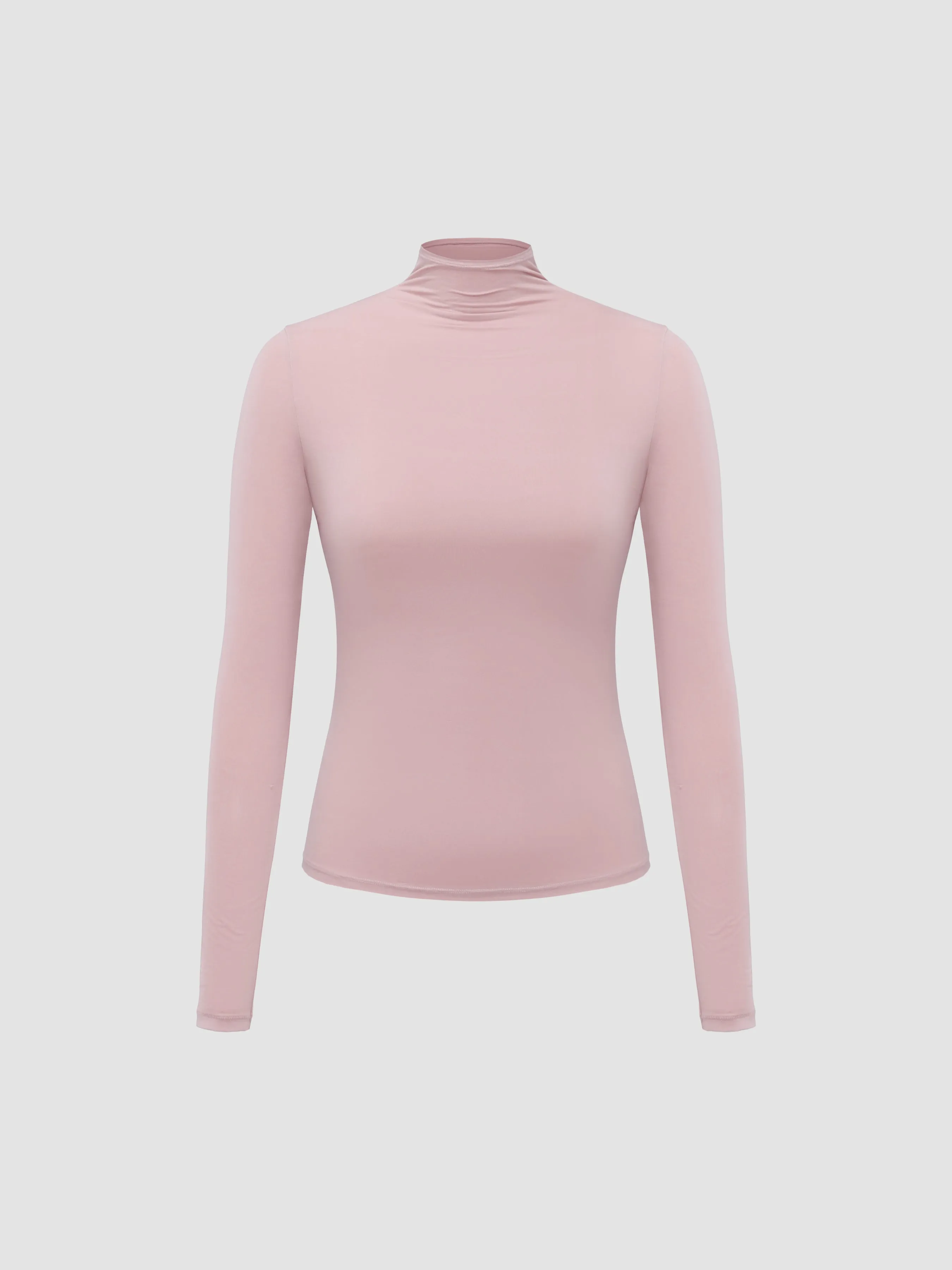 Women's Turtleneck Top Long Sleeve T-Shirt