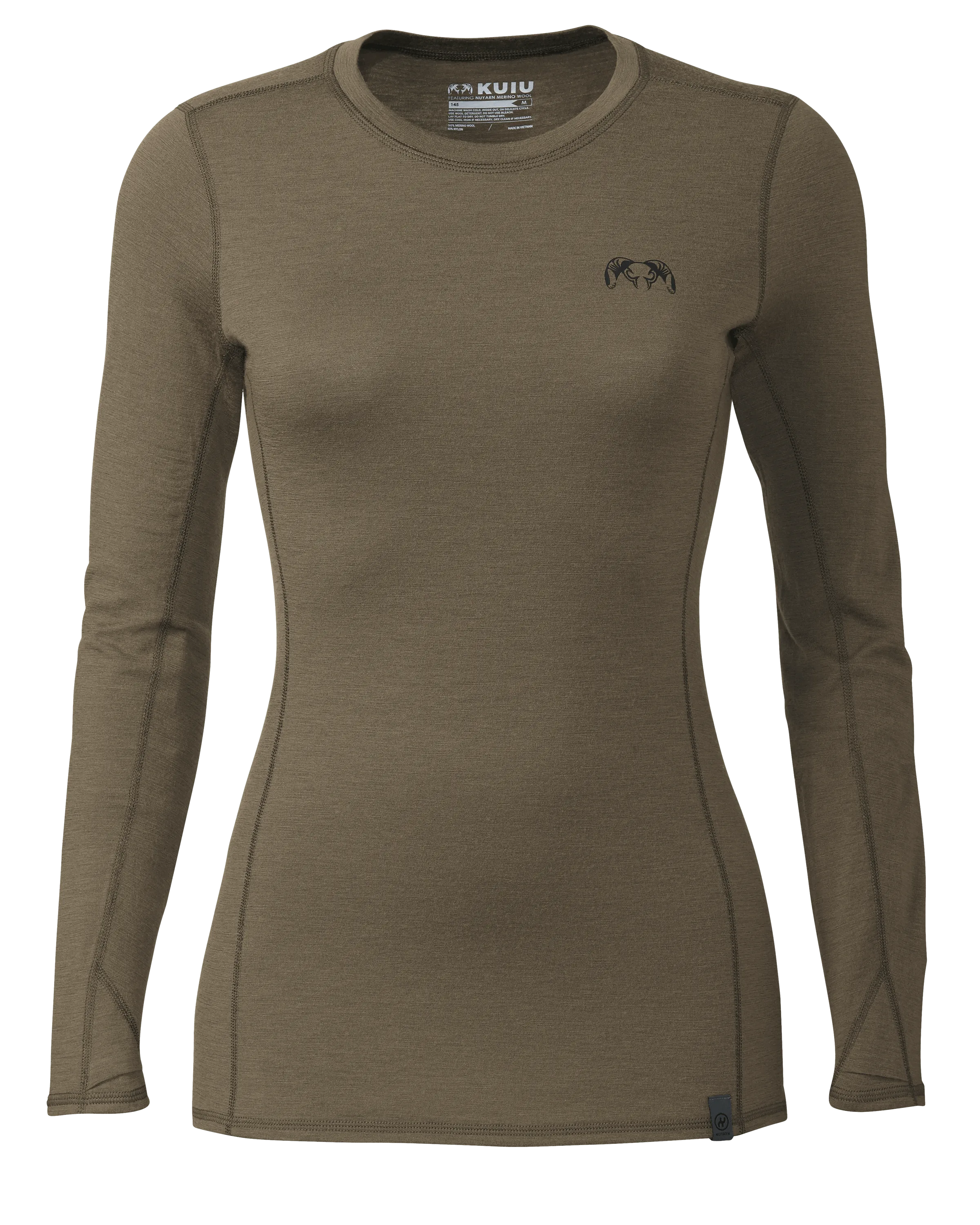 Women's ULTRA Merino 145 LS Crew | Ash