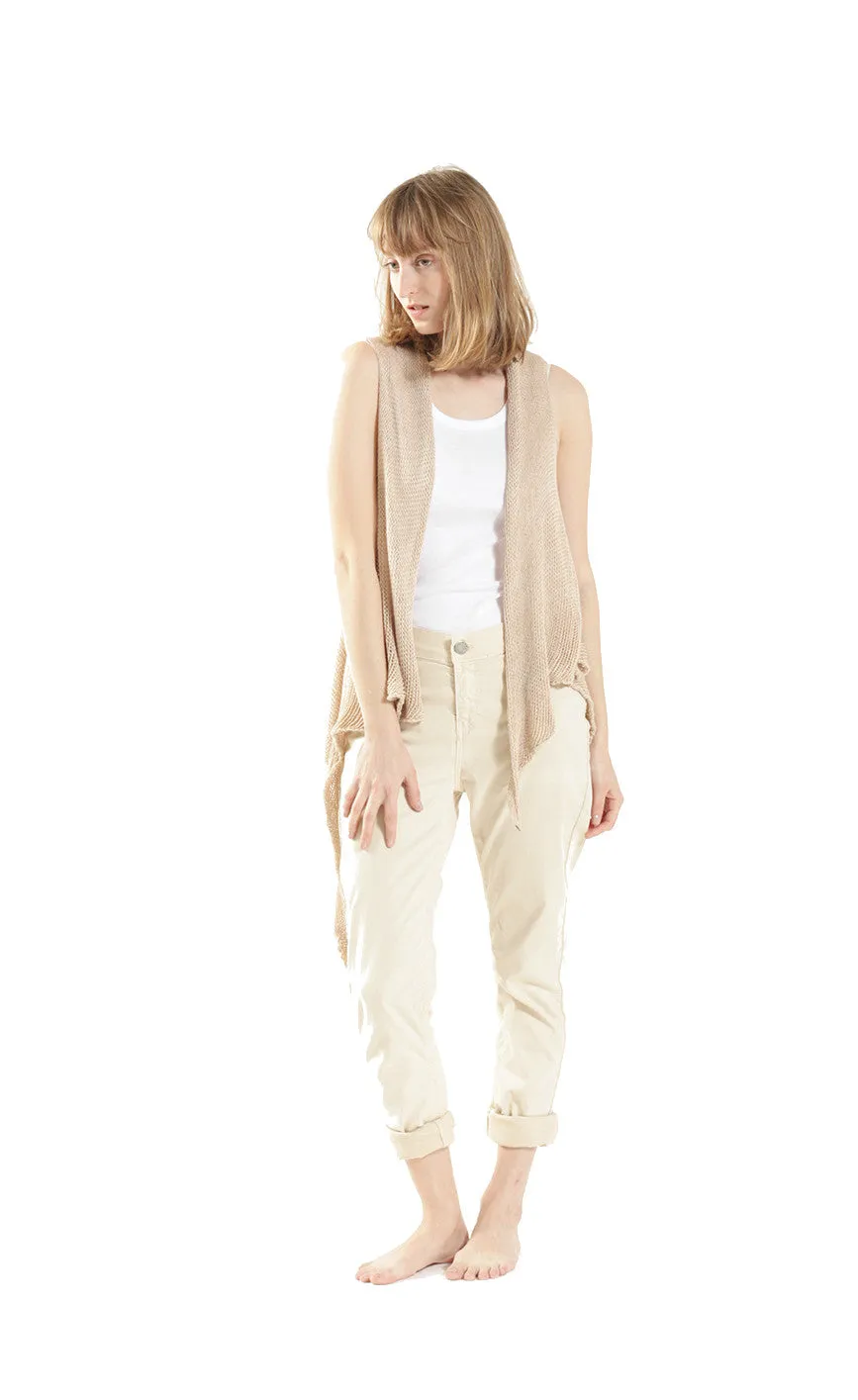 Wrap Vest - Nude