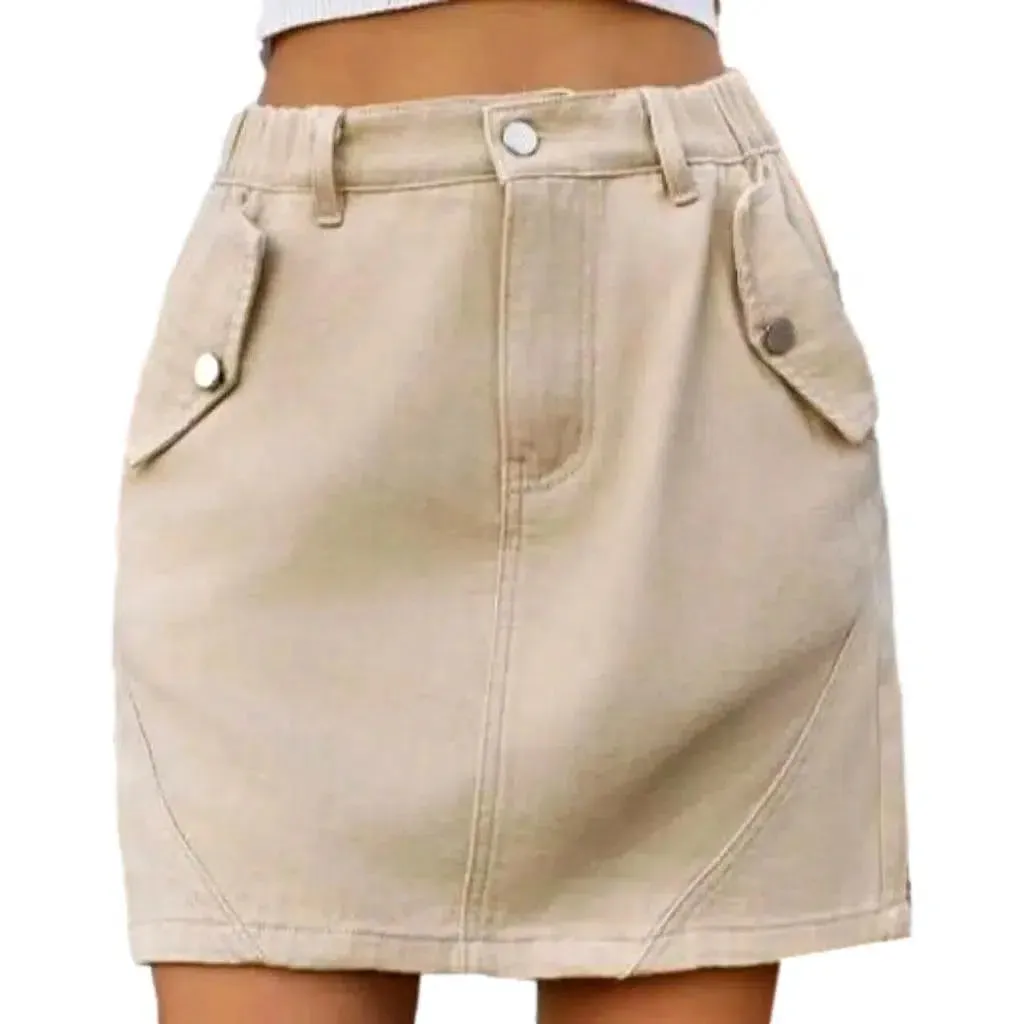 Y2k mini women's denim skirt